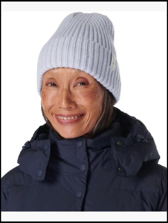 Snowfall Knitted Beanie - Acrylic Blend, Breathable, Lightweight, Warm